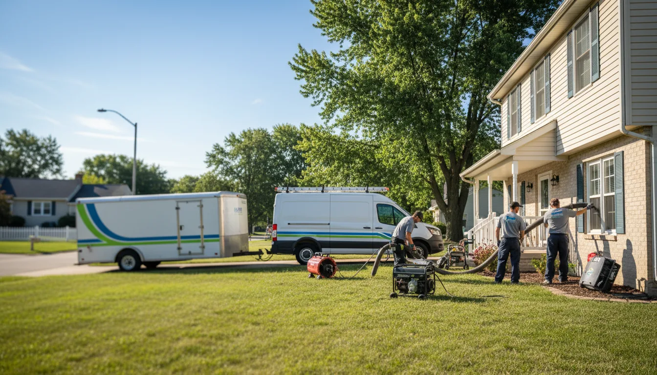 Flooded Basement Restoration And Cleanup With Repair in Earlham, IA near me